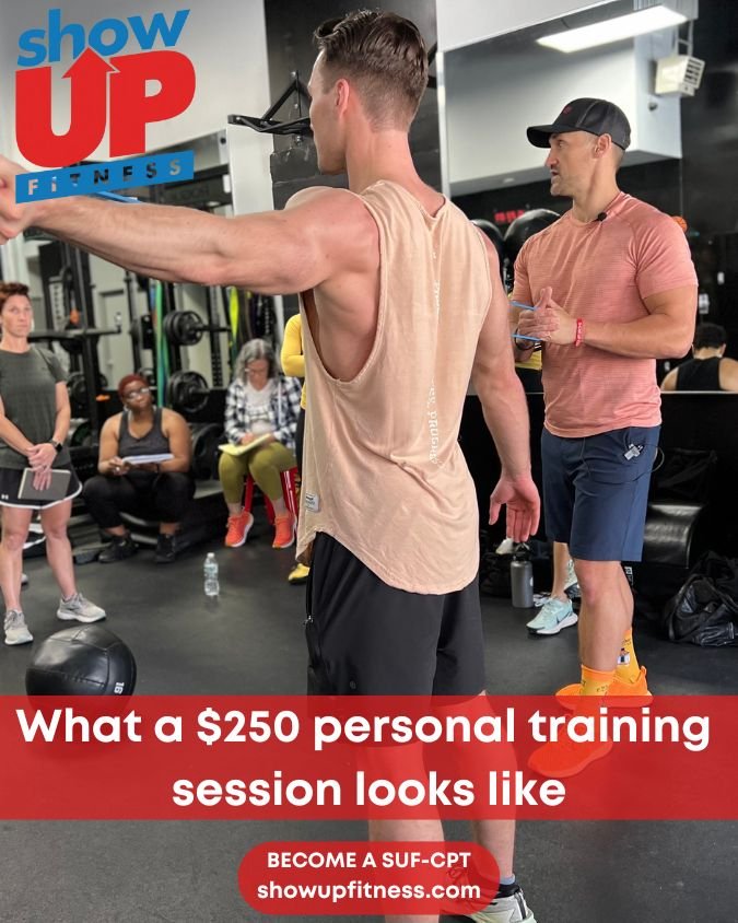 What a $250 training session looks like