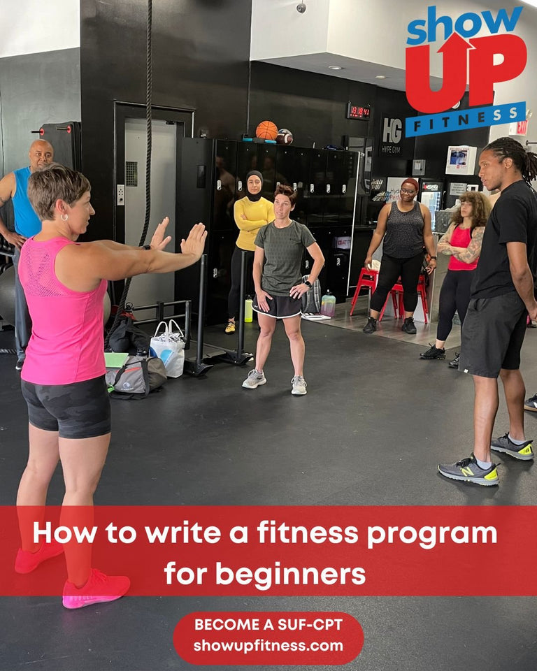 How to write a fitness program for beginners