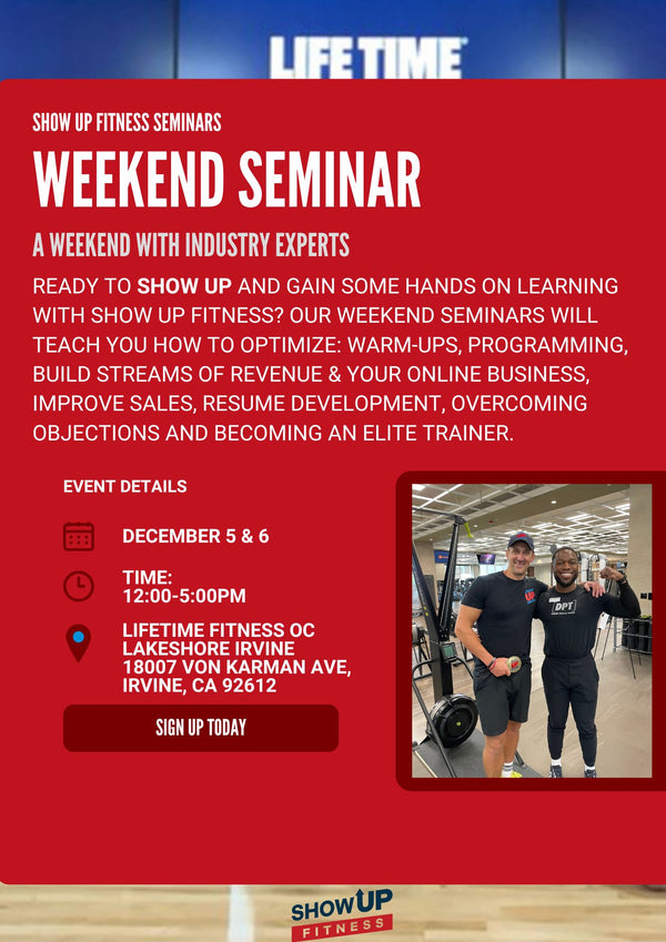 Irvine/OC Seminar Dec 5 &6 Payment Plan