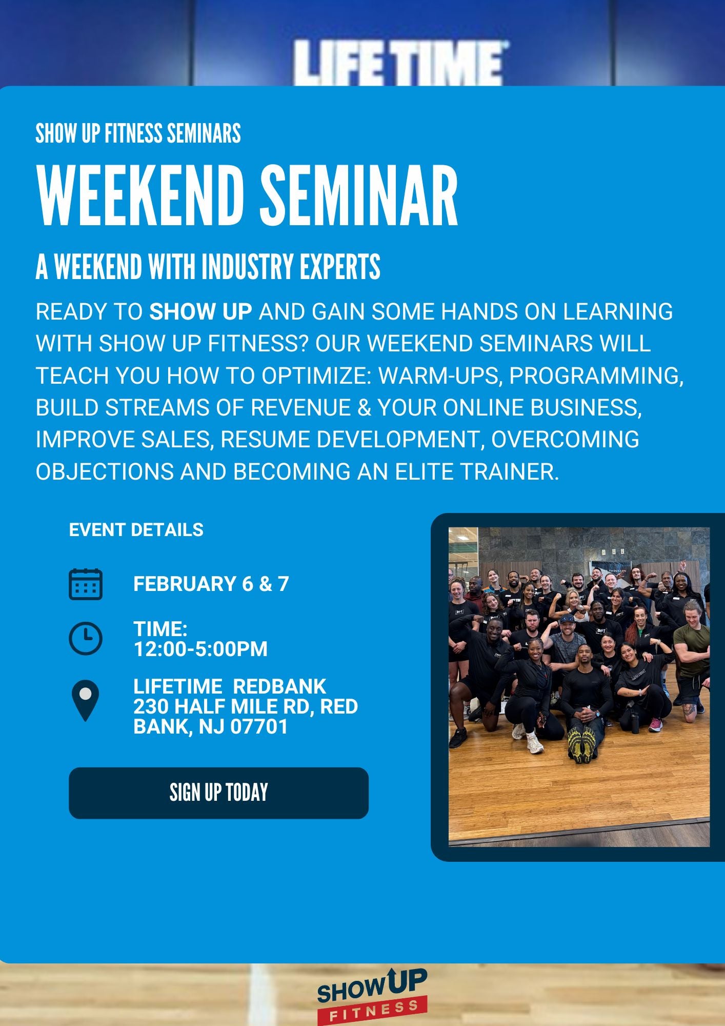 Middletown/Redbank, NJ Seminar - February 6&7- Payment Plan