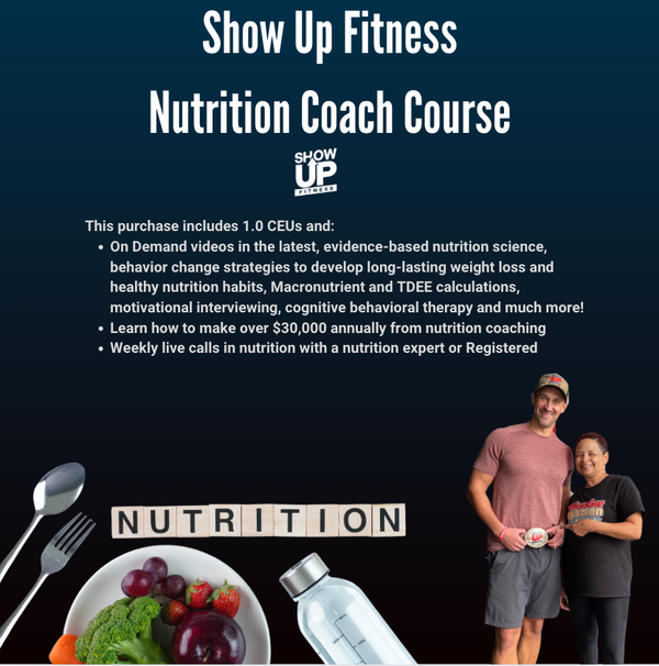 Show Up Fitness Nutrition Course - 2 Months led by SUF TEAM Dietitian
